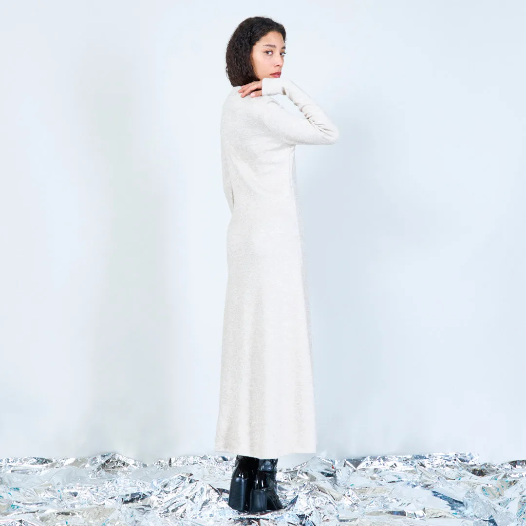 Cozy knit long-sleeve midi dress wholesale