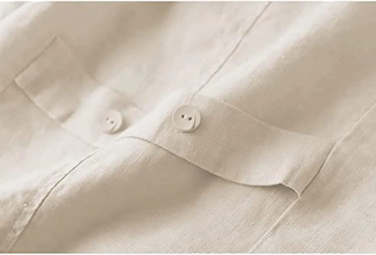 Dongfeng Women's Cotton Linen Sleeveless Vest Casual V Neck Button Down Blazer Waistcoat Jackets