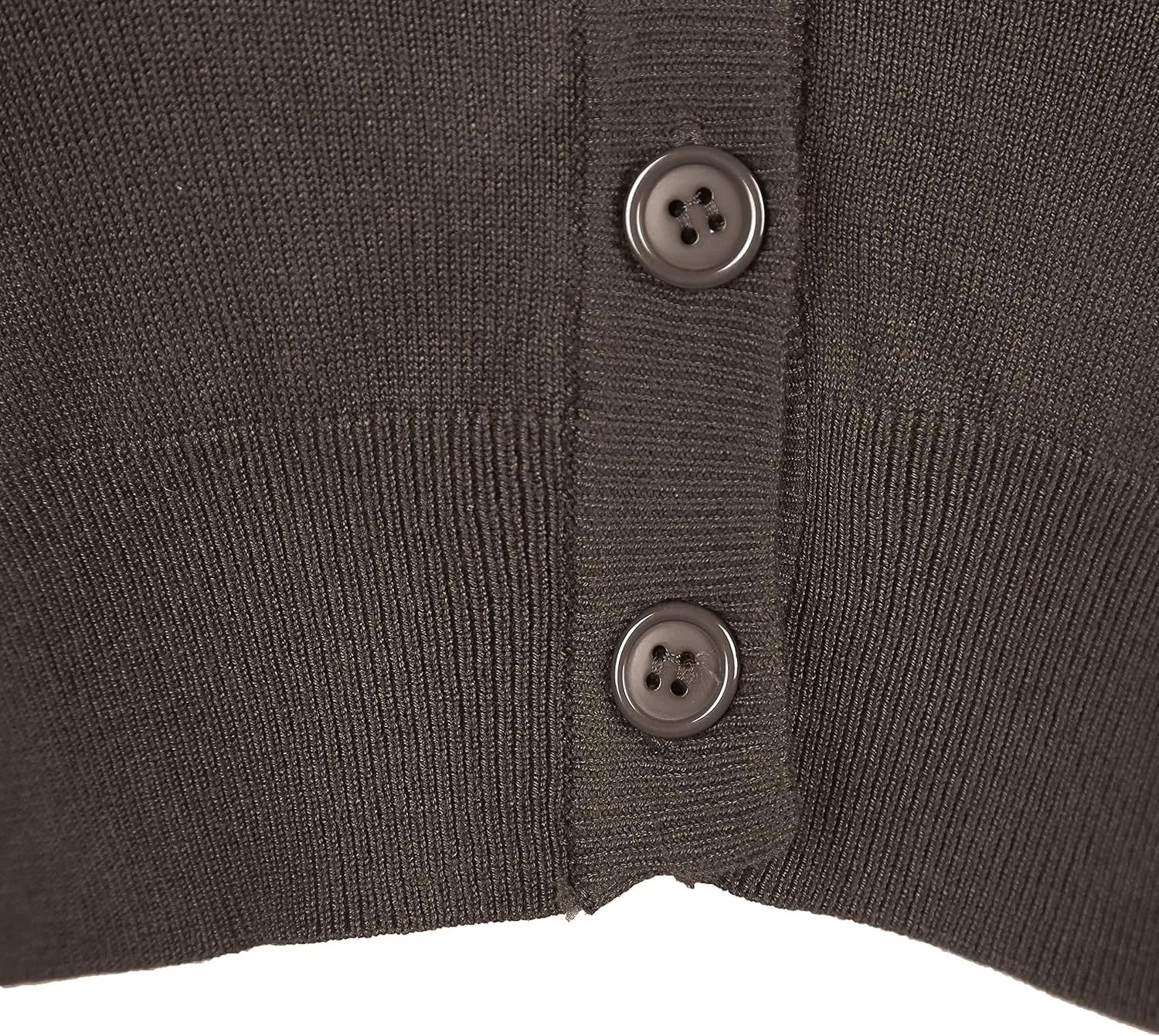 Urban CoCo Women's Cropped Cardigan V-Neck Button Down Knitted Sweater 3/4 Sleeve