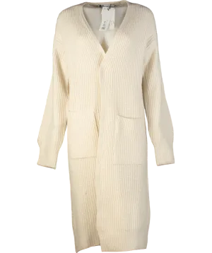 ZARA Cream Longline Knit Cardigan UK L